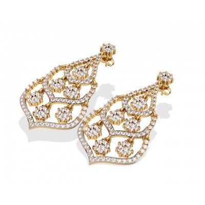 Alluring Diamond cluster danglers